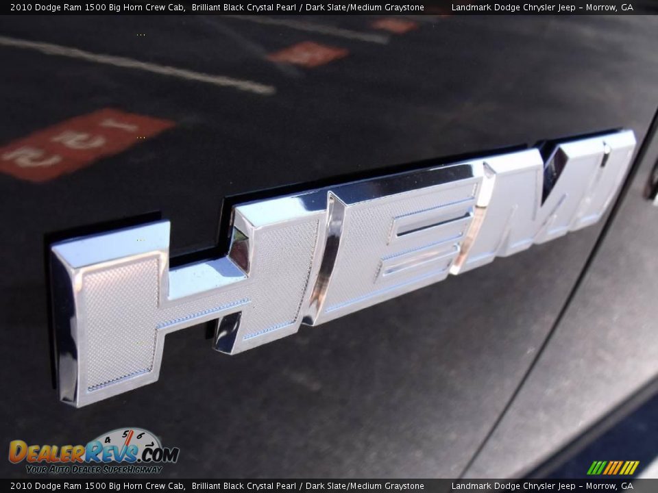 2010 Dodge Ram 1500 Big Horn Crew Cab Brilliant Black Crystal Pearl / Dark Slate/Medium Graystone Photo #6