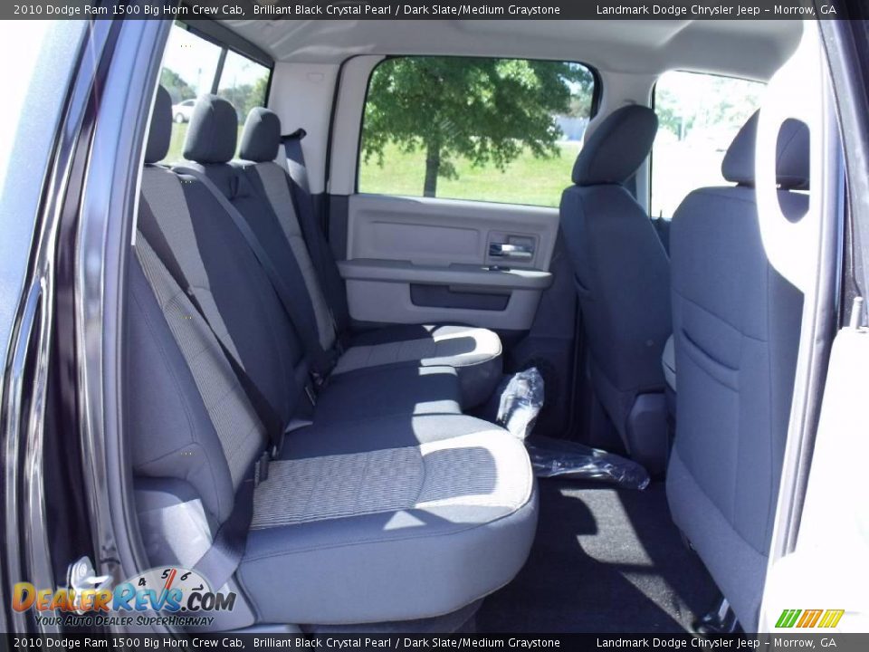 2010 Dodge Ram 1500 Big Horn Crew Cab Brilliant Black Crystal Pearl / Dark Slate/Medium Graystone Photo #10
