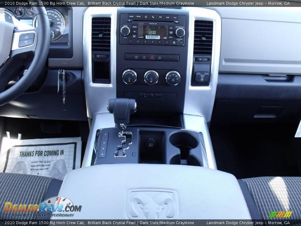 2010 Dodge Ram 1500 Big Horn Crew Cab Brilliant Black Crystal Pearl / Dark Slate/Medium Graystone Photo #12