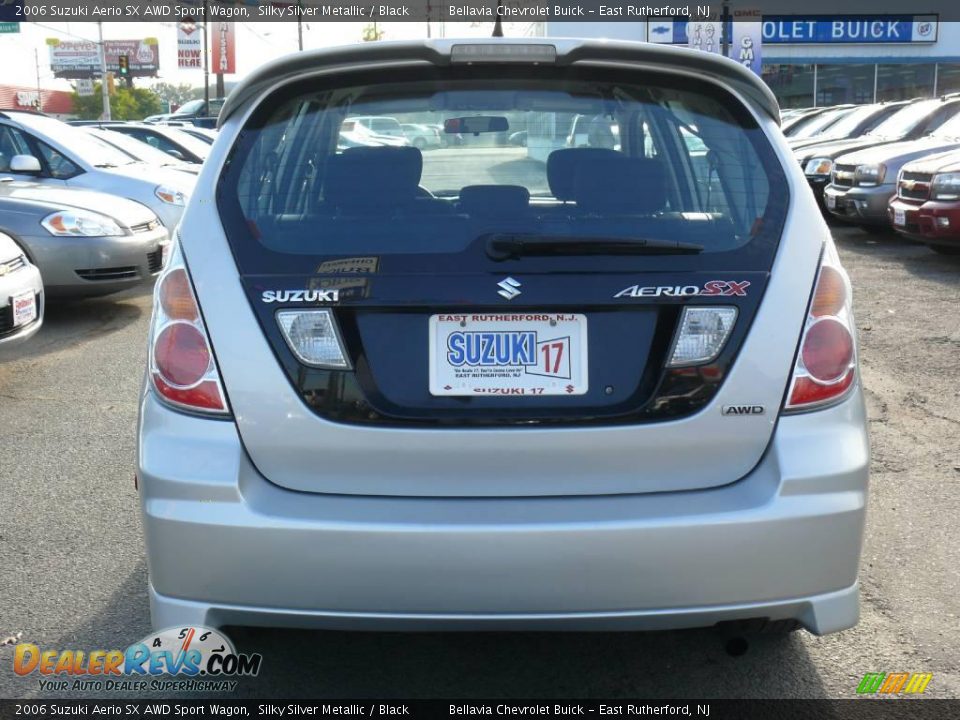2006 Suzuki Aerio SX AWD Sport Wagon Silky Silver Metallic / Black Photo #5