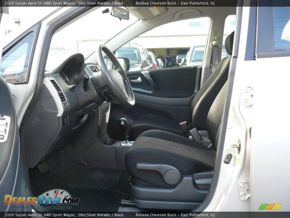2006 Suzuki Aerio SX AWD Sport Wagon Silky Silver Metallic / Black Photo #7