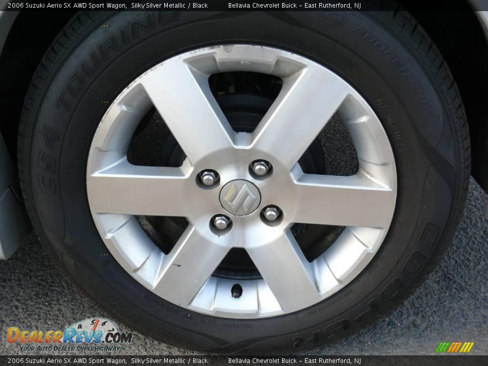2006 Suzuki Aerio SX AWD Sport Wagon Silky Silver Metallic / Black Photo #14
