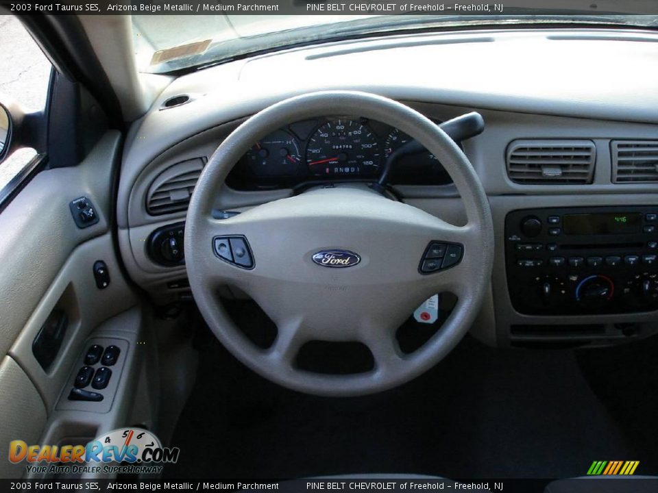 2003 Ford Taurus SES Arizona Beige Metallic / Medium Parchment Photo #12