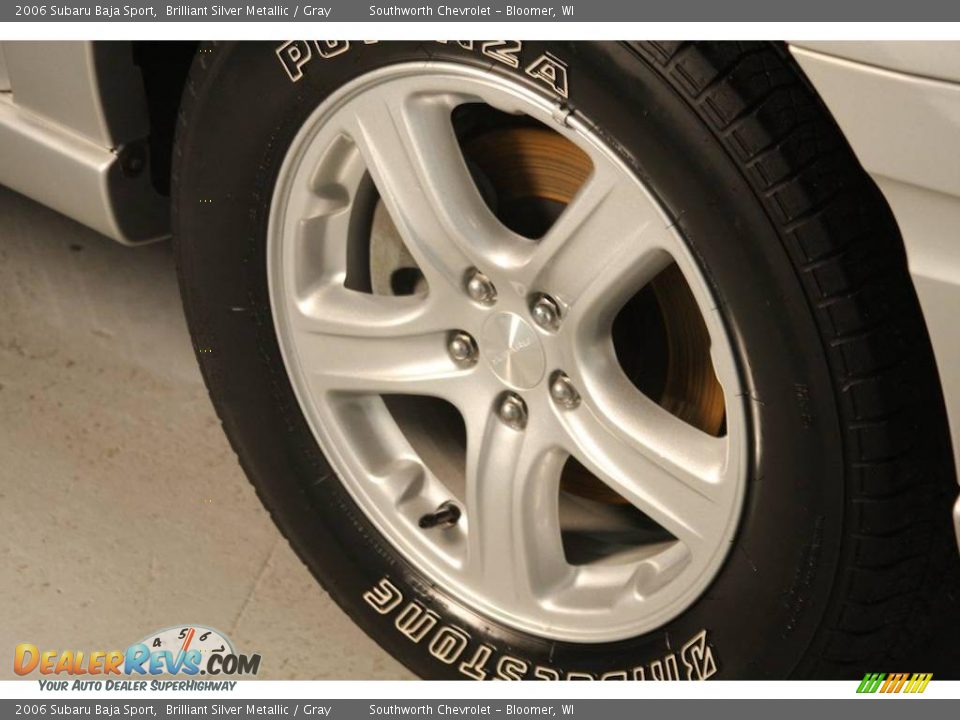 2006 Subaru Baja Sport Brilliant Silver Metallic / Gray Photo #12