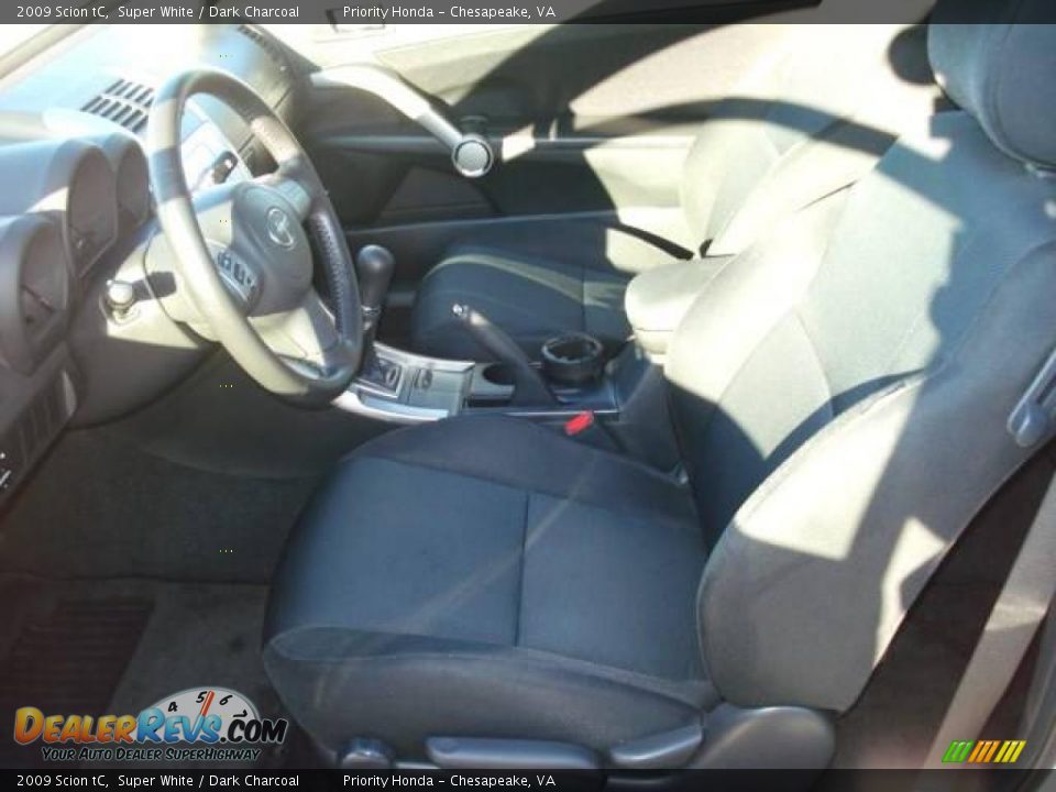 2009 Scion tC Super White / Dark Charcoal Photo #8