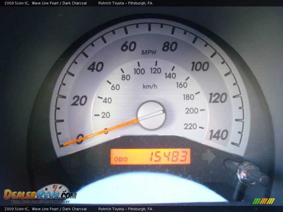 2009 Scion tC Wave Line Pearl / Dark Charcoal Photo #20