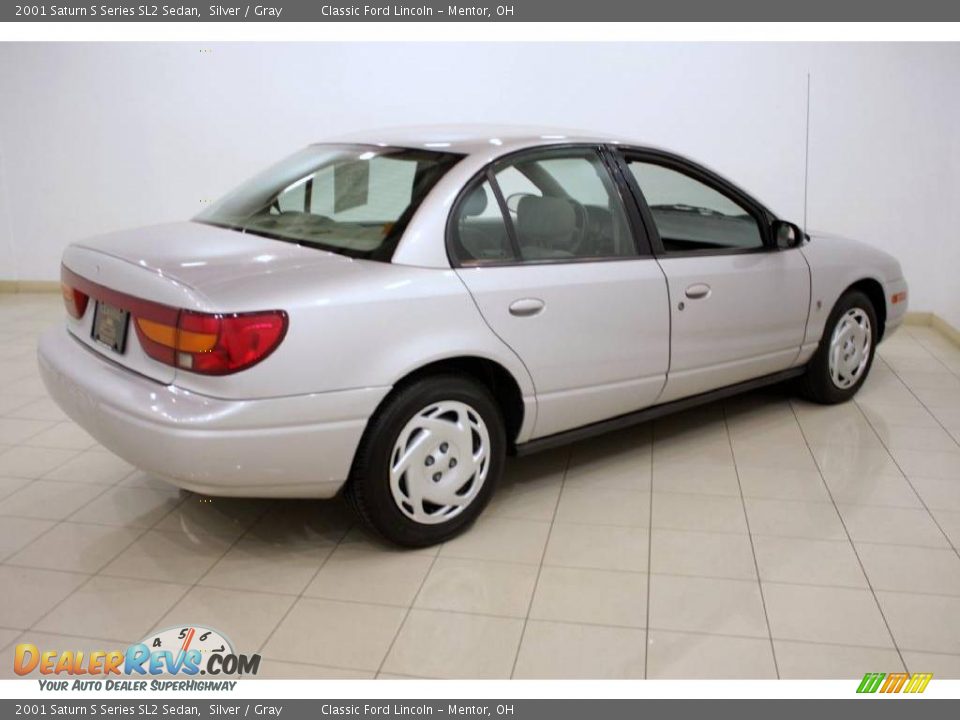 2001 Saturn S Series SL2 Sedan Silver / Gray Photo #6