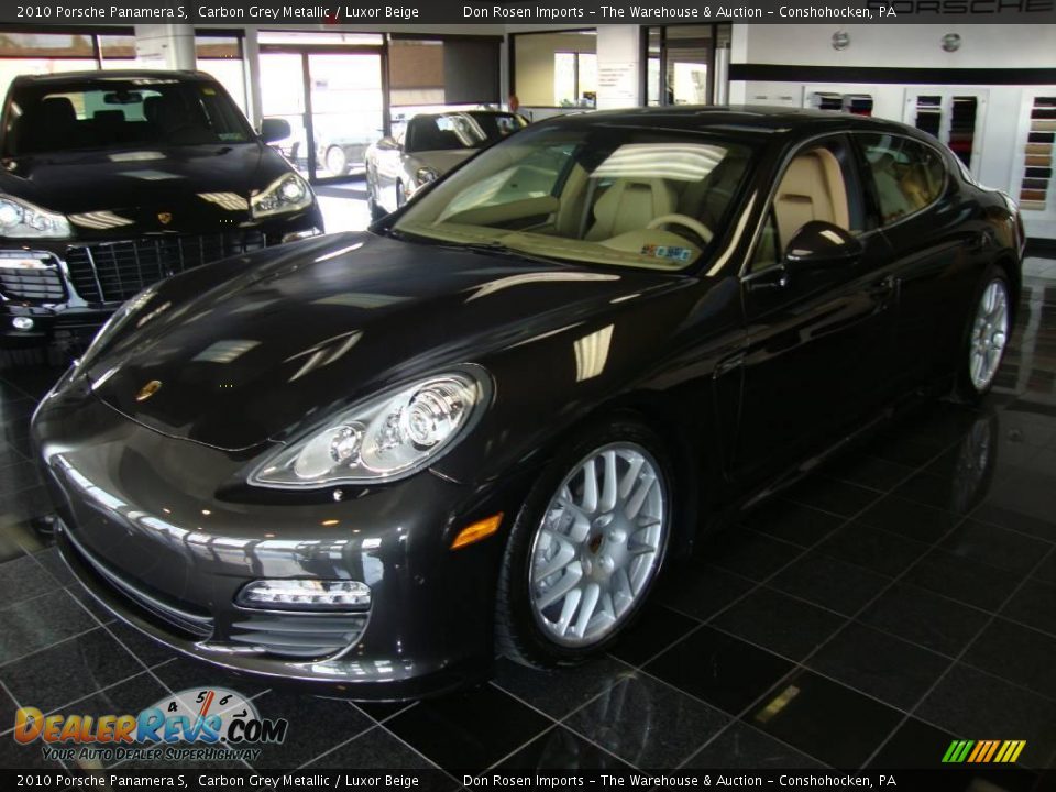 2010 Porsche Panamera S Carbon Grey Metallic / Luxor Beige Photo #1