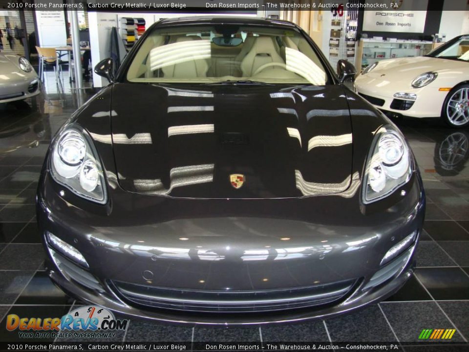 2010 Porsche Panamera S Carbon Grey Metallic / Luxor Beige Photo #3