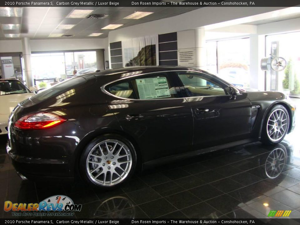 2010 Porsche Panamera S Carbon Grey Metallic / Luxor Beige Photo #5