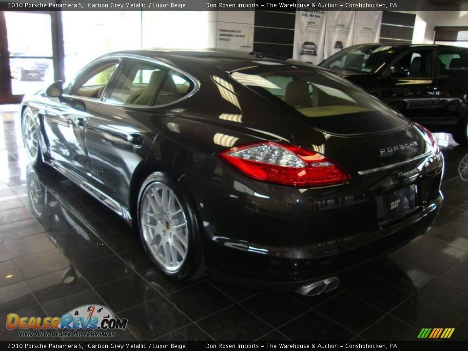 2010 Porsche Panamera S Carbon Grey Metallic / Luxor Beige Photo #8