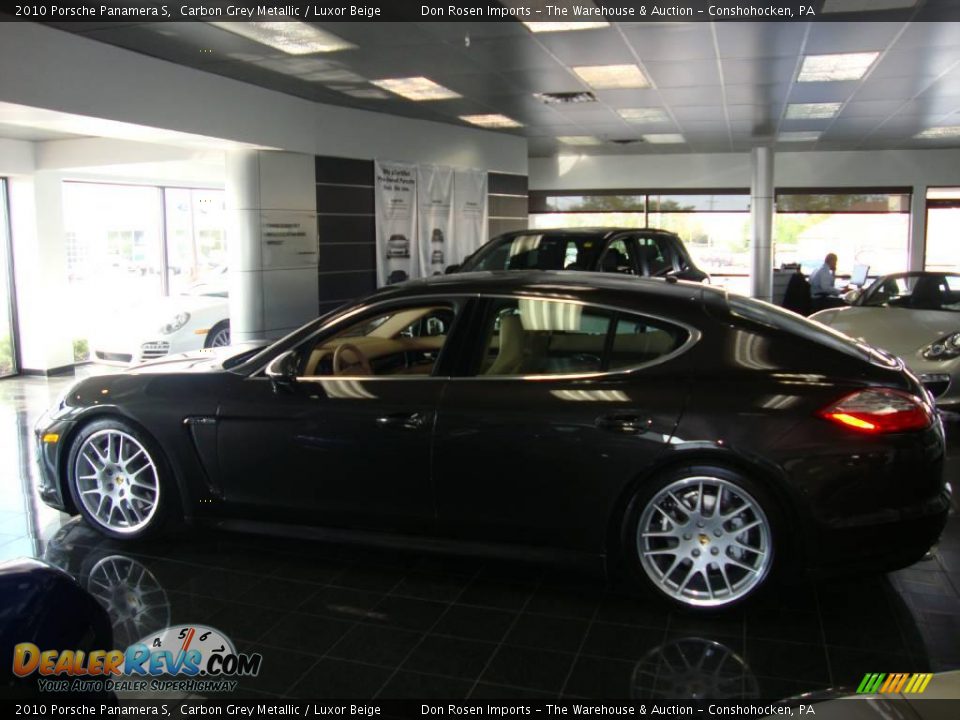 2010 Porsche Panamera S Carbon Grey Metallic / Luxor Beige Photo #9