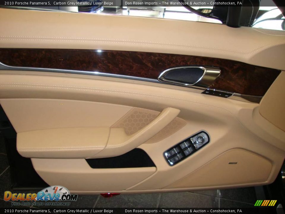2010 Porsche Panamera S Carbon Grey Metallic / Luxor Beige Photo #12