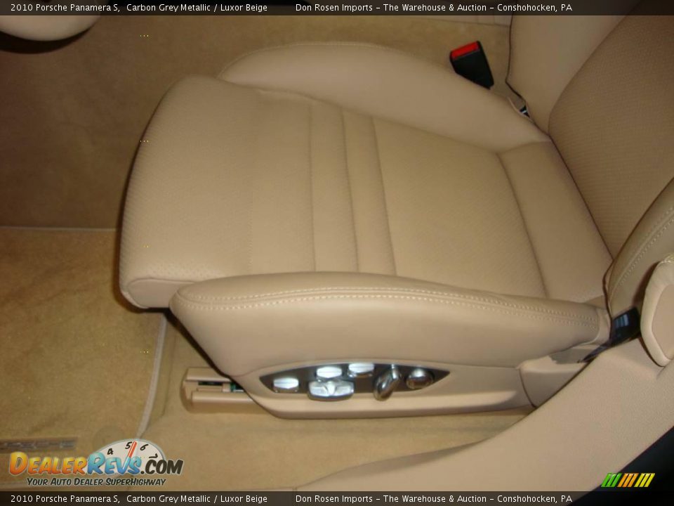 2010 Porsche Panamera S Carbon Grey Metallic / Luxor Beige Photo #14