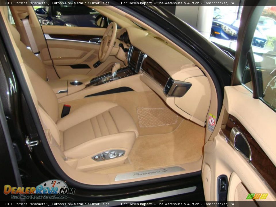 2010 Porsche Panamera S Carbon Grey Metallic / Luxor Beige Photo #18