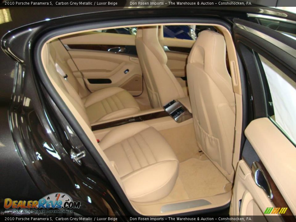 2010 Porsche Panamera S Carbon Grey Metallic / Luxor Beige Photo #19