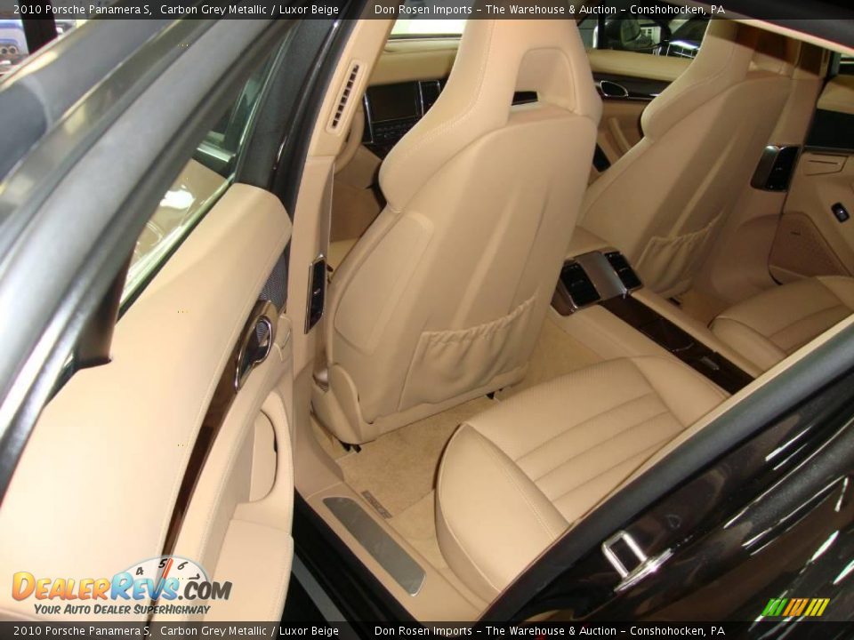 2010 Porsche Panamera S Carbon Grey Metallic / Luxor Beige Photo #20