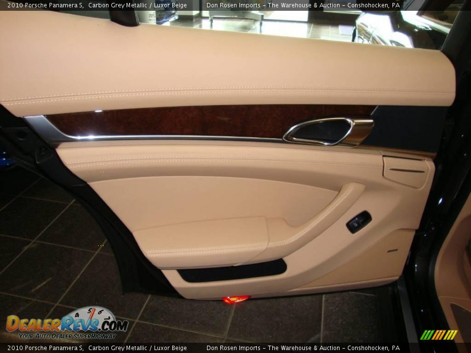 2010 Porsche Panamera S Carbon Grey Metallic / Luxor Beige Photo #21