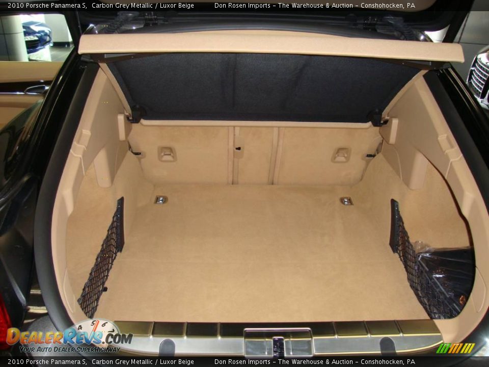 2010 Porsche Panamera S Carbon Grey Metallic / Luxor Beige Photo #22