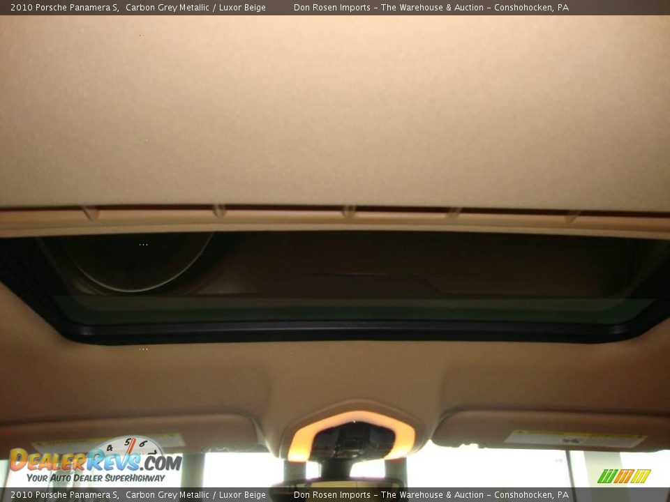 2010 Porsche Panamera S Carbon Grey Metallic / Luxor Beige Photo #23