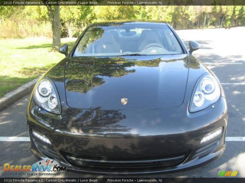 2010 Porsche Panamera S Carbon Grey Metallic / Luxor Beige Photo #2