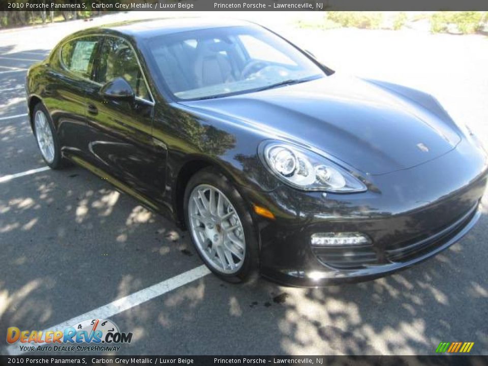 2010 Porsche Panamera S Carbon Grey Metallic / Luxor Beige Photo #3