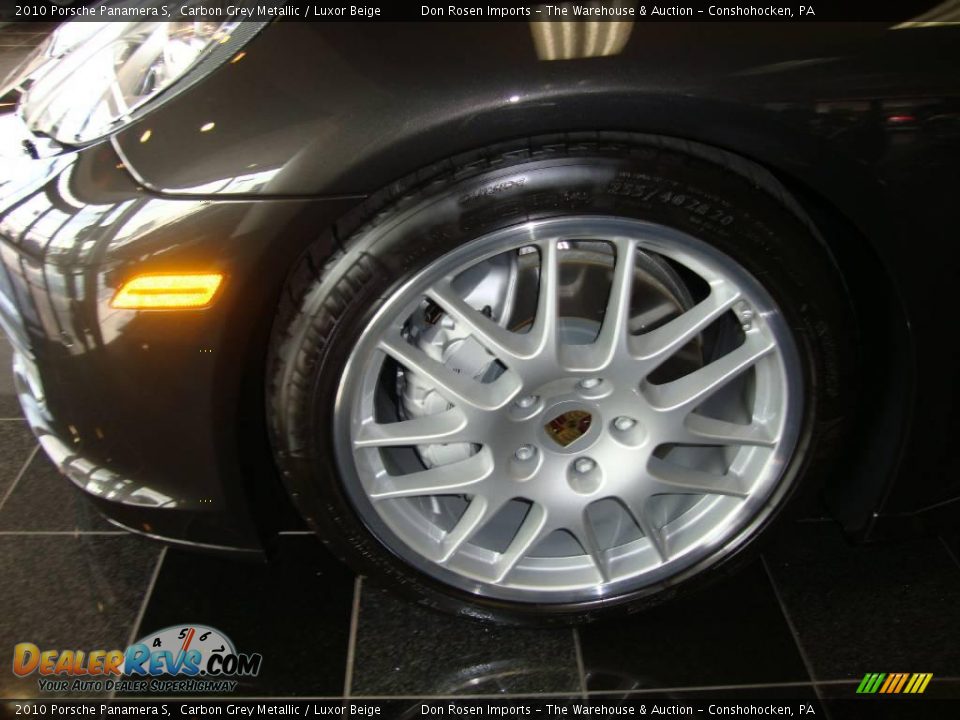 2010 Porsche Panamera S Carbon Grey Metallic / Luxor Beige Photo #28