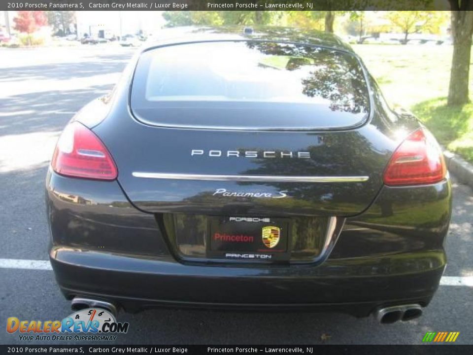 2010 Porsche Panamera S Carbon Grey Metallic / Luxor Beige Photo #6