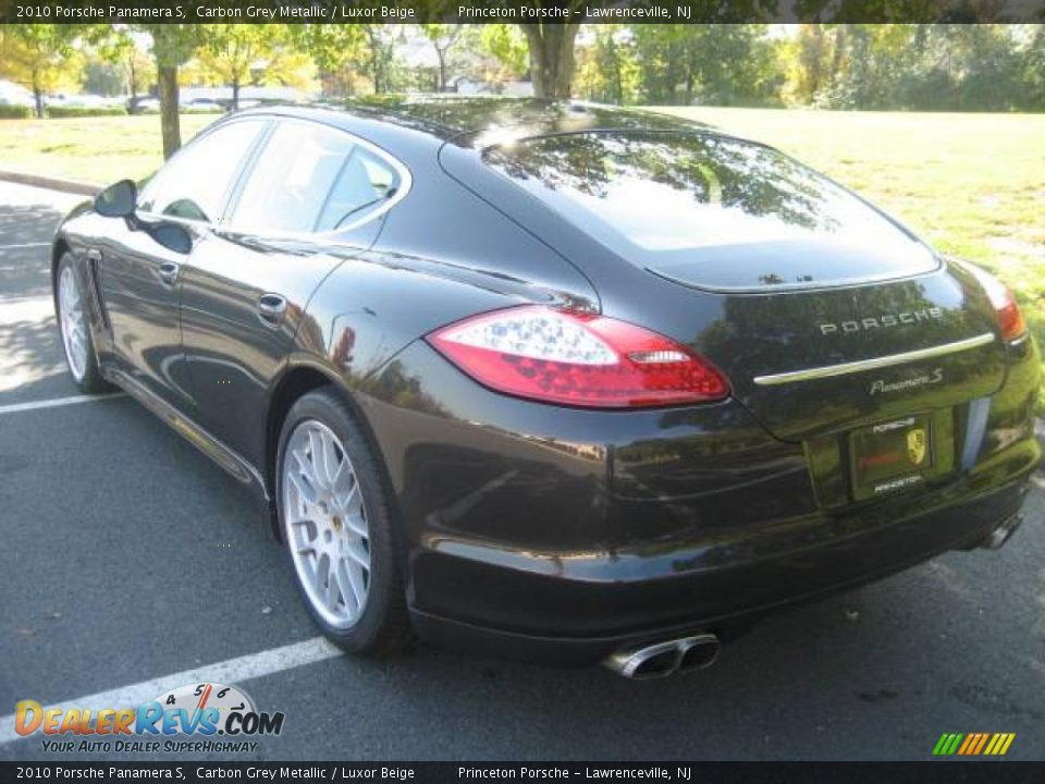 2010 Porsche Panamera S Carbon Grey Metallic / Luxor Beige Photo #7