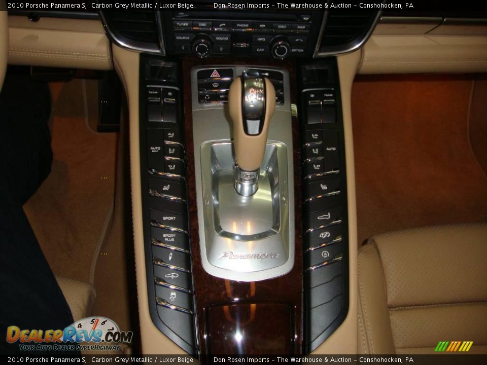 2010 Porsche Panamera S Carbon Grey Metallic / Luxor Beige Photo #31