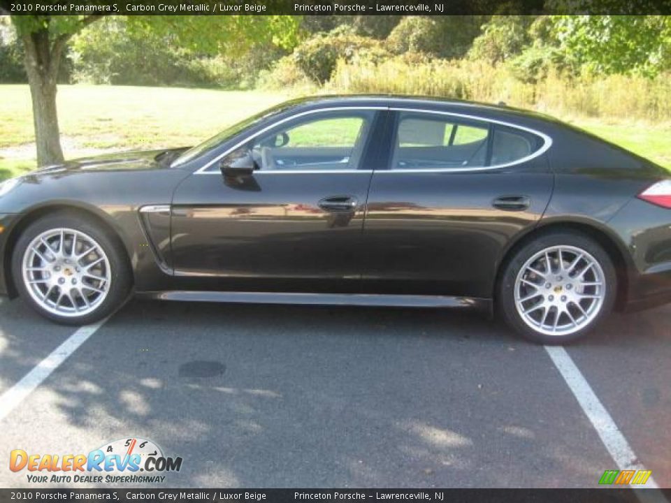 2010 Porsche Panamera S Carbon Grey Metallic / Luxor Beige Photo #8