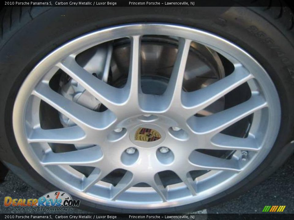 2010 Porsche Panamera S Carbon Grey Metallic / Luxor Beige Photo #9