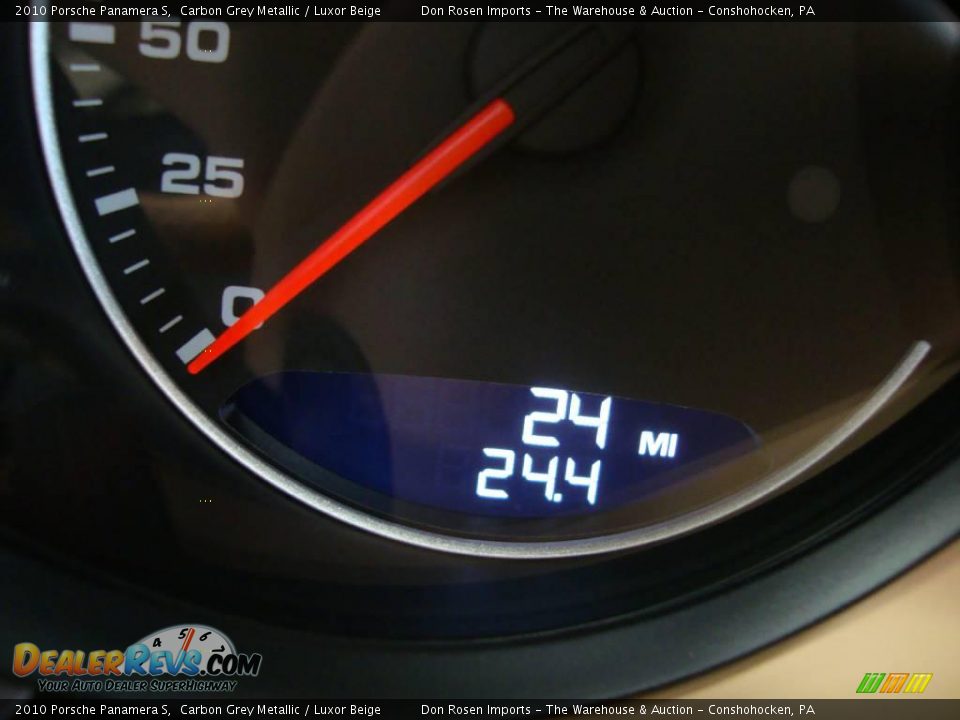 2010 Porsche Panamera S Carbon Grey Metallic / Luxor Beige Photo #34