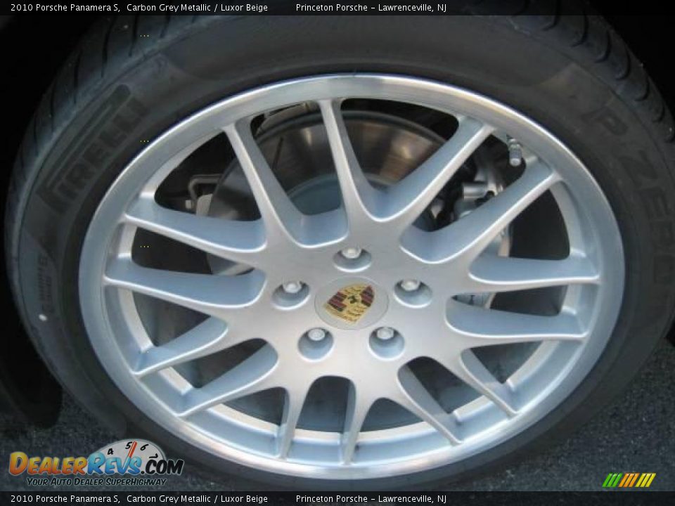 2010 Porsche Panamera S Carbon Grey Metallic / Luxor Beige Photo #12