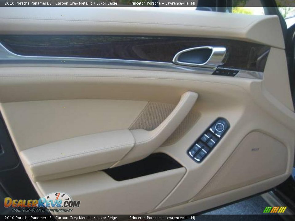 2010 Porsche Panamera S Carbon Grey Metallic / Luxor Beige Photo #13