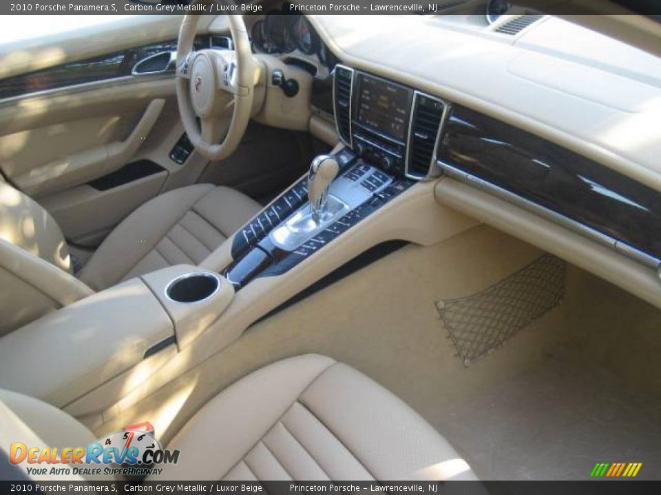 2010 Porsche Panamera S Carbon Grey Metallic / Luxor Beige Photo #16
