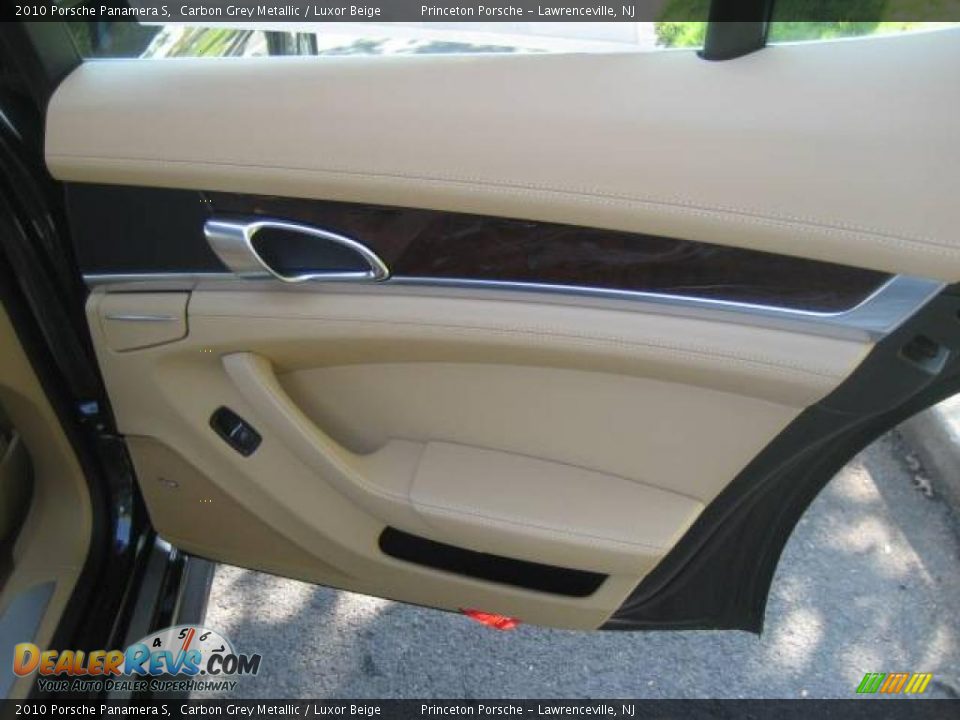 2010 Porsche Panamera S Carbon Grey Metallic / Luxor Beige Photo #17
