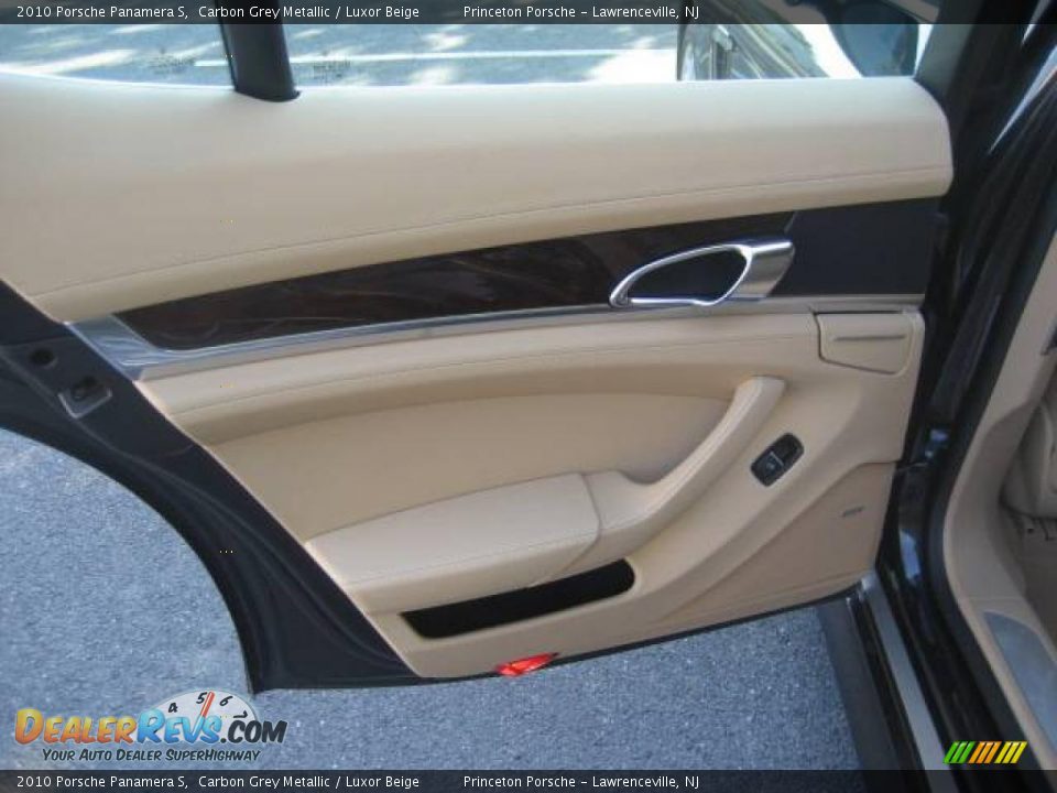 2010 Porsche Panamera S Carbon Grey Metallic / Luxor Beige Photo #19