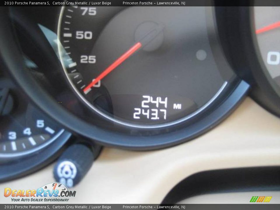 2010 Porsche Panamera S Carbon Grey Metallic / Luxor Beige Photo #29