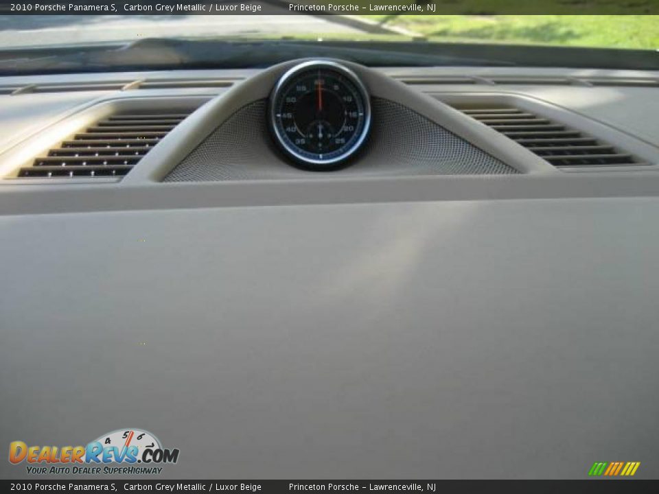 2010 Porsche Panamera S Carbon Grey Metallic / Luxor Beige Photo #31