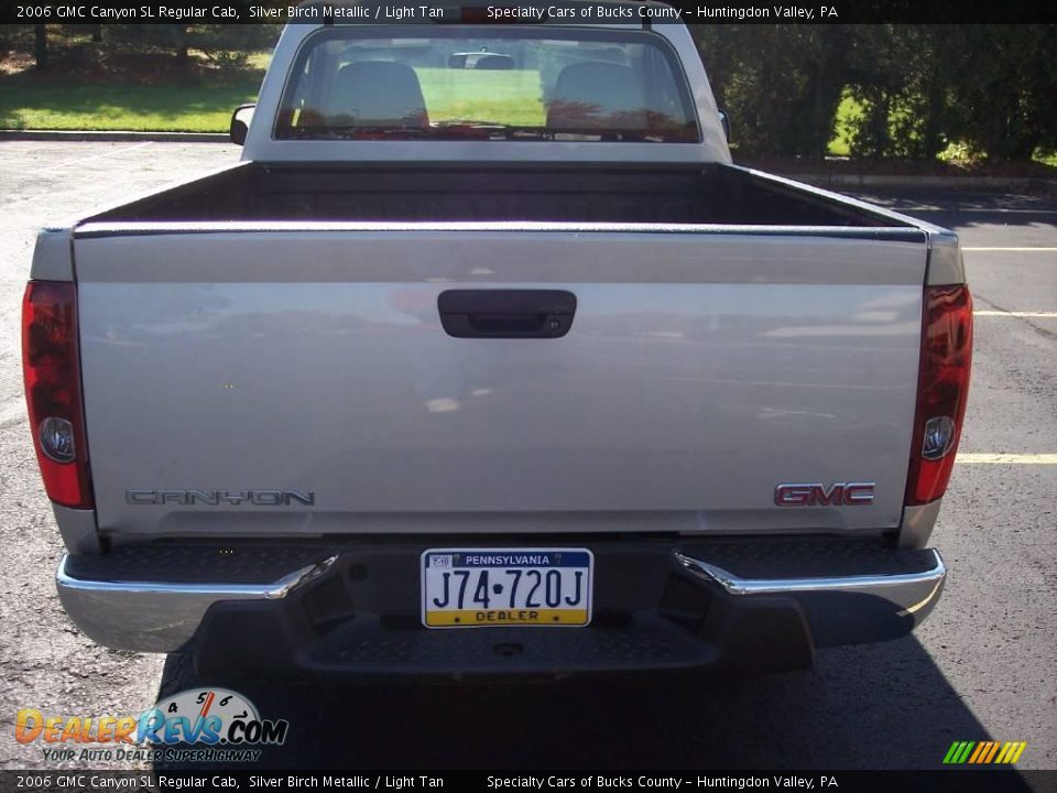 2006 GMC Canyon SL Regular Cab Silver Birch Metallic / Light Tan Photo #6