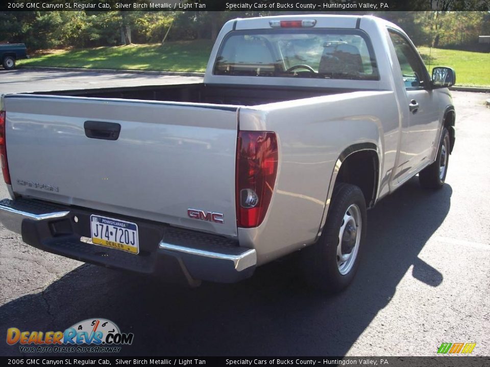 2006 GMC Canyon SL Regular Cab Silver Birch Metallic / Light Tan Photo #8