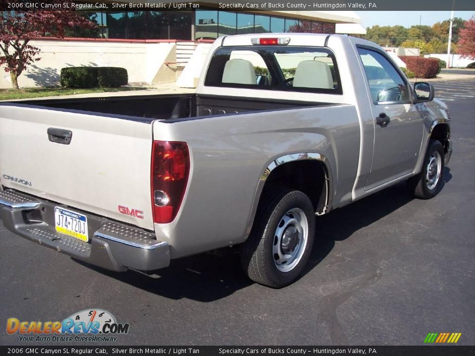 2006 GMC Canyon SL Regular Cab Silver Birch Metallic / Light Tan Photo #9