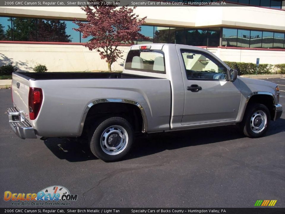 2006 GMC Canyon SL Regular Cab Silver Birch Metallic / Light Tan Photo #10