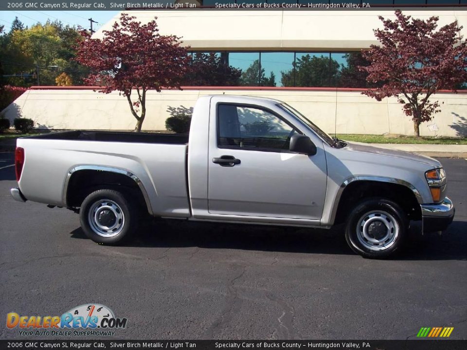 2006 GMC Canyon SL Regular Cab Silver Birch Metallic / Light Tan Photo #12