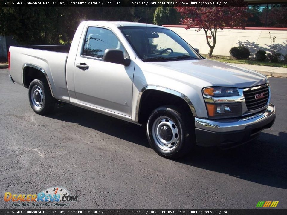 2006 GMC Canyon SL Regular Cab Silver Birch Metallic / Light Tan Photo #13