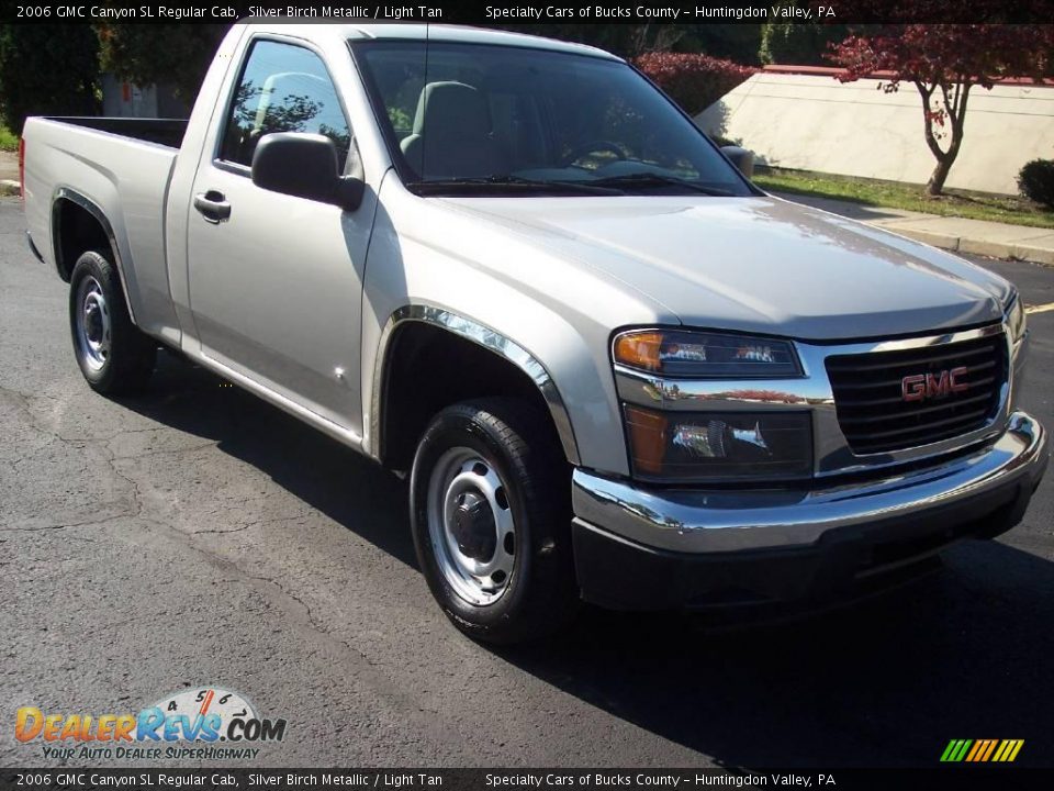 2006 GMC Canyon SL Regular Cab Silver Birch Metallic / Light Tan Photo #14