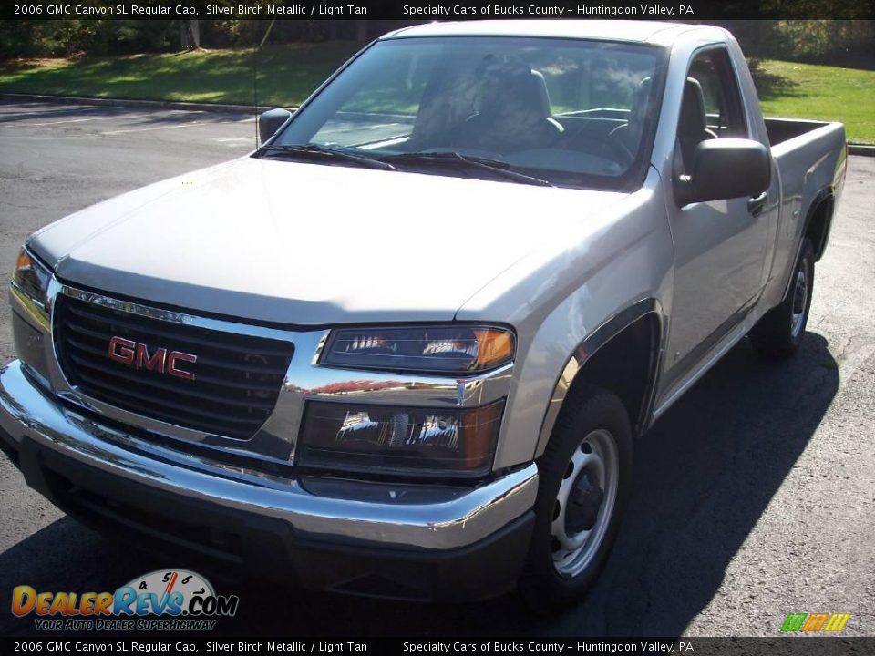 2006 GMC Canyon SL Regular Cab Silver Birch Metallic / Light Tan Photo #16