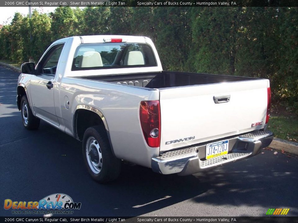 2006 GMC Canyon SL Regular Cab Silver Birch Metallic / Light Tan Photo #18