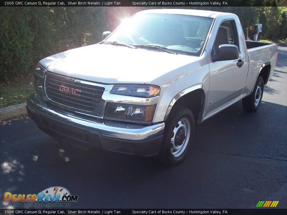 2006 GMC Canyon SL Regular Cab Silver Birch Metallic / Light Tan Photo #19